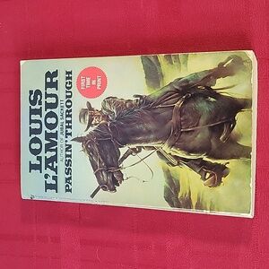 Louis Lamour, Passin' Through 1985 First Edition Western Novel
